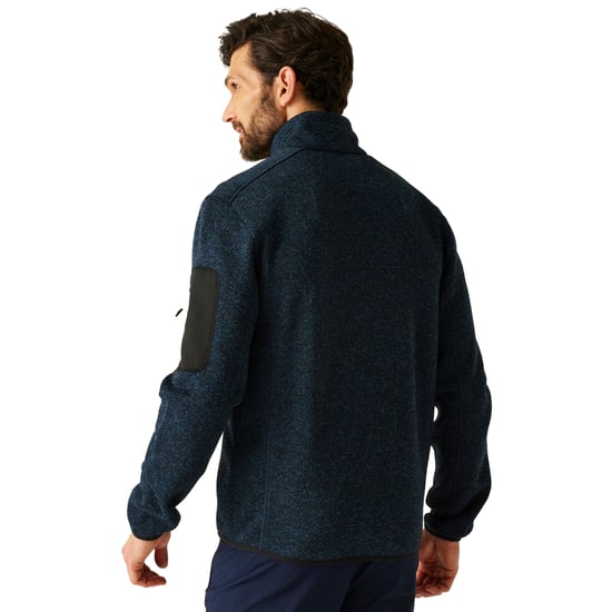 Regatta - "Newhill" Fleecejacke für Herren, Durchgehender Reißverschluss, meliert (Dunkel-Jeansblau) - Image 4