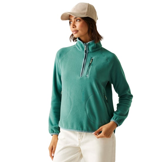 Regatta - "Frankie" Fleece-Oberteil für Damen, mit kurzem Reißverschluss (Fichtengrün) - Image 5