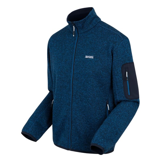 Regatta - "Newhill" Fleecejacke für Herren, Durchgehender Reißverschluss, meliert (Schnorchel-Blau) - Image 3