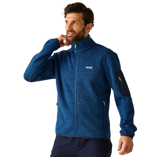 Regatta - "Newhill" Fleecejacke für Herren, Durchgehender Reißverschluss, meliert (Schnorchel-Blau) - Image 5