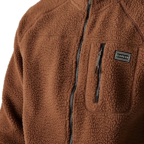 Dare 2B - "Camber" Fleece für Herren, Recyceltes Polyester (Dunkelbraun) - Image 3