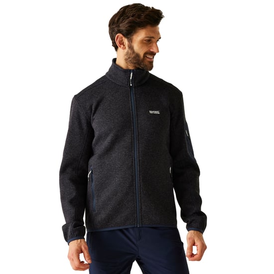 Regatta - "Newhill" Fleecejacke für Herren, Durchgehender Reißverschluss, meliert (Marine) - Image 5