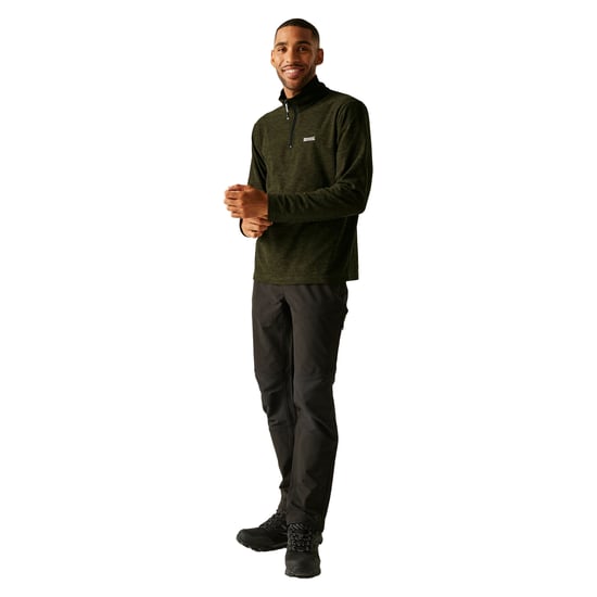 Regatta Herren Thompson Marl Halb-Zip Fleecejacke (Oliven-Nacht) - Image 5