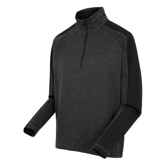 Regatta - "Hepley" Fleecejacke für Herren, mit halbem Reißverschluss (Asche/Schwarz) - Image 3