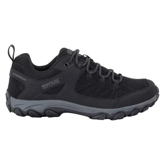 Regatta - "Edgepoint IV" Wanderschuhe für Herren, niedrig geschnitten (Schwarz/Granitgrau) - Image 1