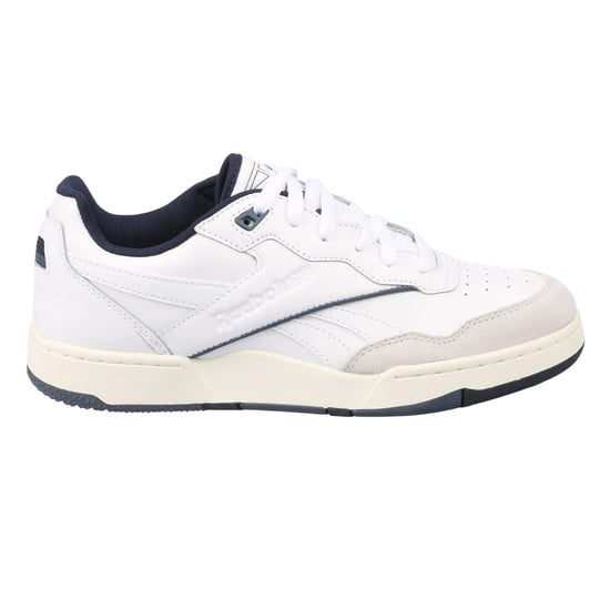 Reebok - Herren/Damen Unisex Sneaker "BB 4000 II", Leder (Weiß/Marine) - Image 3