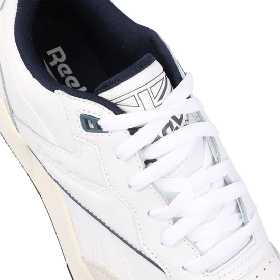 Reebok - Herren/Damen Unisex Sneaker "BB 4000 II", Leder (Weiß/Marine) - Image 5