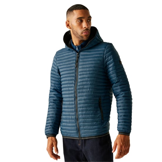 Regatta - "Rigain" Steppjacke für Herren (Dunkel-Jeansblau/Schwarz) - Image 4