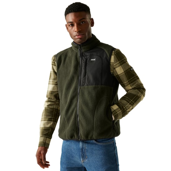 Regatta - "Frankie" Weste für Herren, Teddyfleece (Dunkel-Khaki) - Image 4