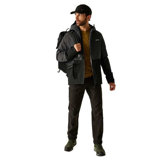 Regatta - "Highton" Steppjacke für Herren, Stretch (Asche/Schwarz) - Image 4