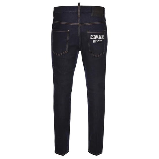 DSquared2 Herren Italienische Adresse Logo Jeans (Marineblau) - Image 2