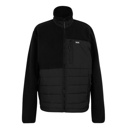 Regatta - "Frankie" Hybridjacke für Herren, Durchgehender Reißverschluss, Teddyfleece (Schwarz) - Image 1