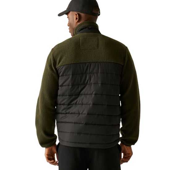Regatta - "Frankie" Hybridjacke für Herren, Durchgehender Reißverschluss, Teddyfleece (Schwarz) - Image 5