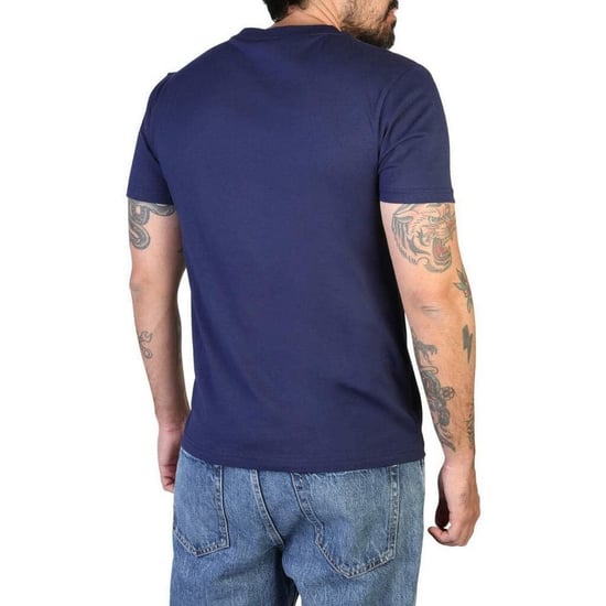 Moschino - T-Shirt für Herren/Damen Unisex, Gebänderte Schulter (Dunkles Marineblau) - Image 5