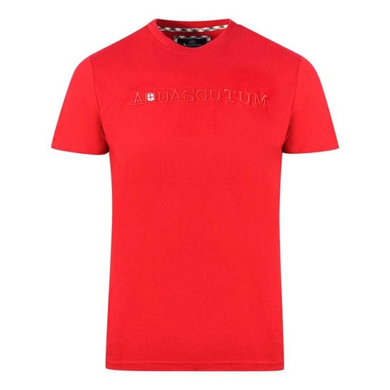 Aquascutum - T-Shirt für Herren, Logo (Rot) - Image 1
