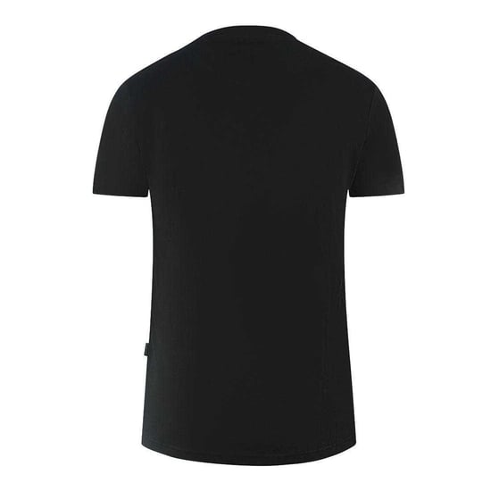 Aquascutum Herren London 1851 Gespaltenes Logo T-Shirt (Schwarz) - Image 2