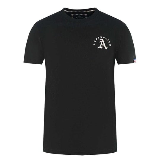 Aquascutum - "London" T-Shirt für Herren, Rückseitiger Aufdruck (Schwarz) - Image 1