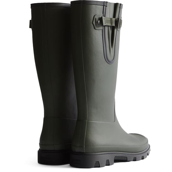 Hunter Downpour Verstellbare Gummistiefel für Herren in Dunkeloliv/Schwarz - Image 2