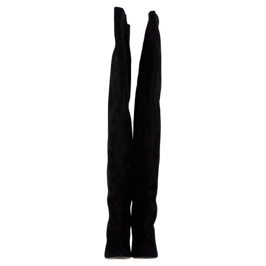 Alaïa Overknee-Stiefel aus schwarzem Wildleder - Image 2