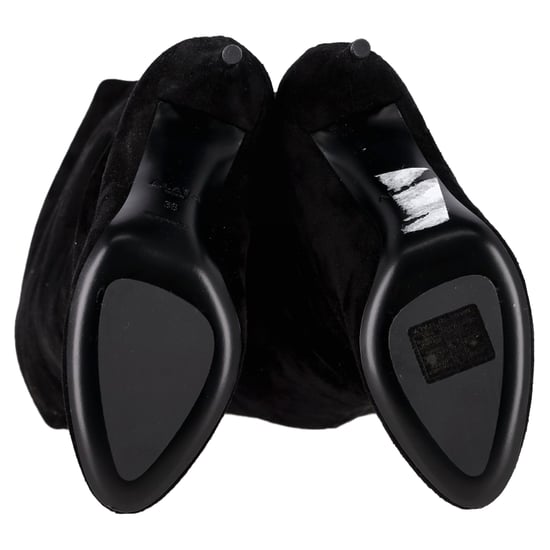 Alaïa Overknee-Stiefel aus schwarzem Wildleder - Image 6