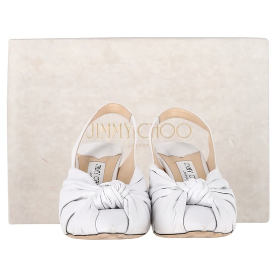 Jimmy Choo Annabell Slingback Sandalen aus weißem Leder - Image 2