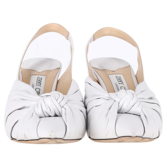 Jimmy Choo Annabell Slingback Sandalen aus weißem Leder - Image 3