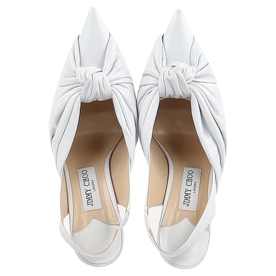 Jimmy Choo Annabell Slingback Sandalen aus weißem Leder - Image 4