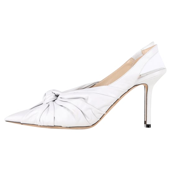 Jimmy Choo Annabell Slingback Sandalen aus weißem Leder - Image 5
