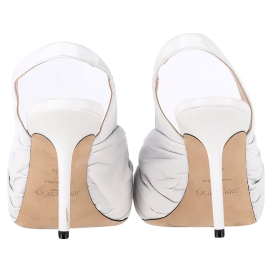 Jimmy Choo Annabell Slingback Sandalen aus weißem Leder - Image 6