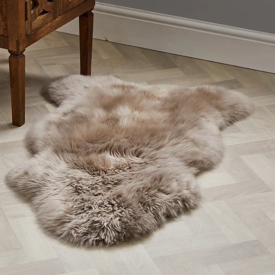 Echter Pilz-Schaffell-Teppich, natürlich, seidig, weich, flauschig, echte Wolle - Image 3