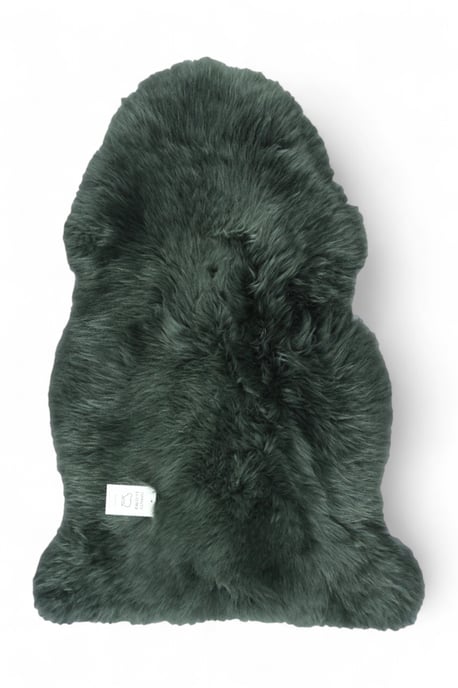 Echter Thymiangrüner Schaffell-Teppich, seidig, natürlich, weich und flauschig, echte Wolle - Image 2