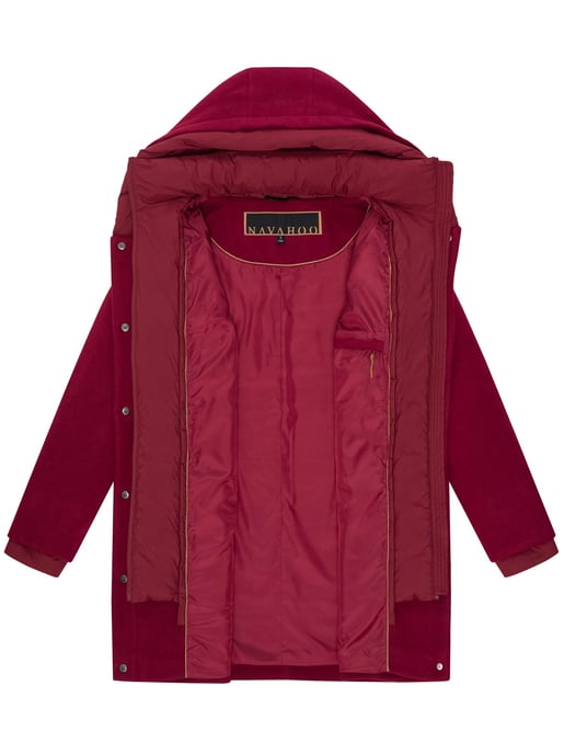 Navahoo Flauschwunder Damen Wintermantel mit abnehmbarem Kragen - Image 4