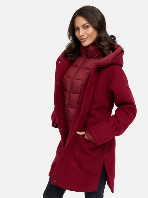 Navahoo Flauschwunder Damen Wintermantel mit abnehmbarem Kragen - Image 6