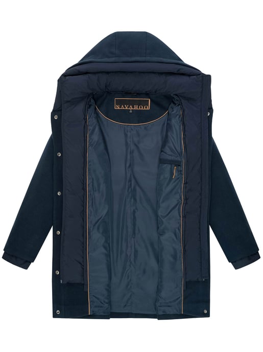 Navahoo Flauschwunder Damen Wintermantel mit abnehmbarem Kragen - Image 4