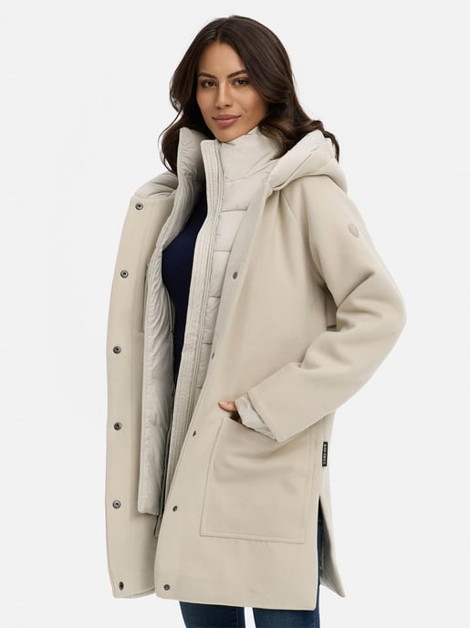Navahoo Flauschwunder Damen Wintermantel mit abnehmbarem Kragen - Image 5