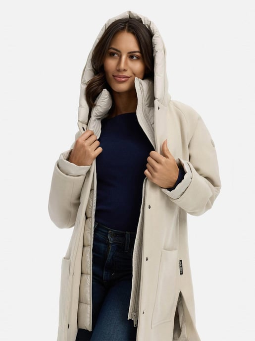 Navahoo Flauschwunder Damen Wintermantel mit abnehmbarem Kragen - Image 6