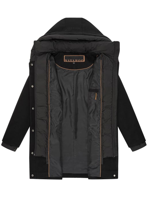 Navahoo Flauschwunder Damen Wintermantel mit abnehmbarem Kragen - Image 4