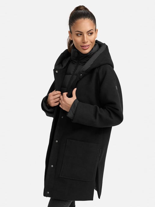 Navahoo Flauschwunder Damen Wintermantel mit abnehmbarem Kragen - Image 6