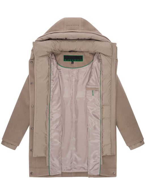 Navahoo Flauschwunder Damen Wintermantel mit abnehmbarem Kragen - Image 4