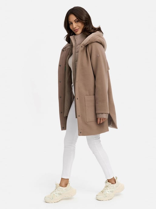 Navahoo Flauschwunder Damen Wintermantel mit abnehmbarem Kragen - Image 6