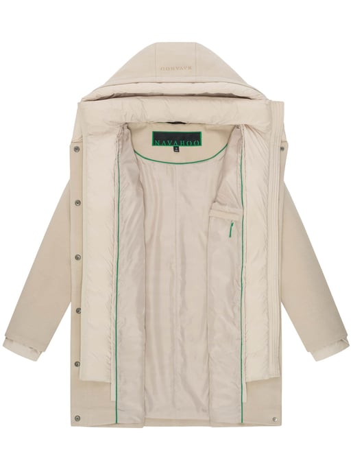 Navahoo Flauschwunder Damen Wintermantel mit abnehmbarem Kragen - Image 4