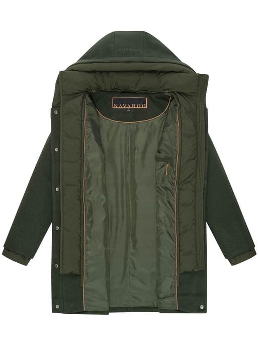 Navahoo Flauschwunder Damen Wintermantel mit abnehmbarem Kragen - Image 4