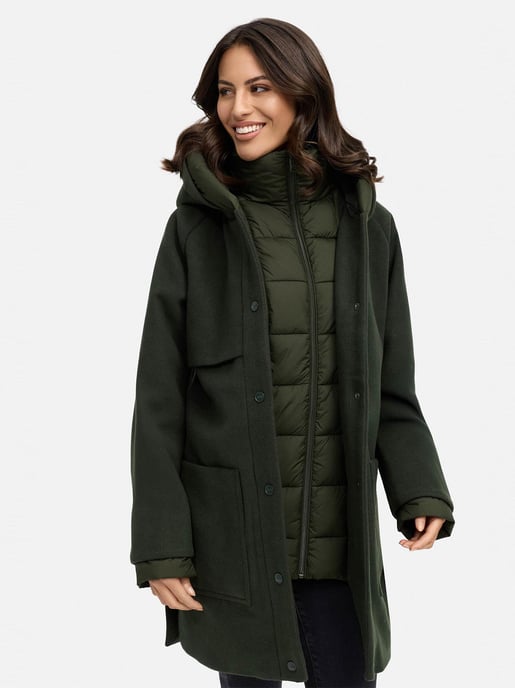 Navahoo Flauschwunder Damen Wintermantel mit abnehmbarem Kragen - Image 6