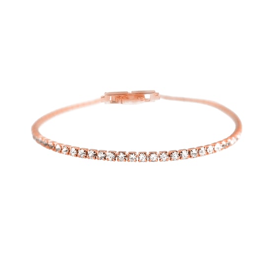Luxenter Brillant-Zirkonia-Armband aus 18 Karat Roségold - Kayla - Image 1