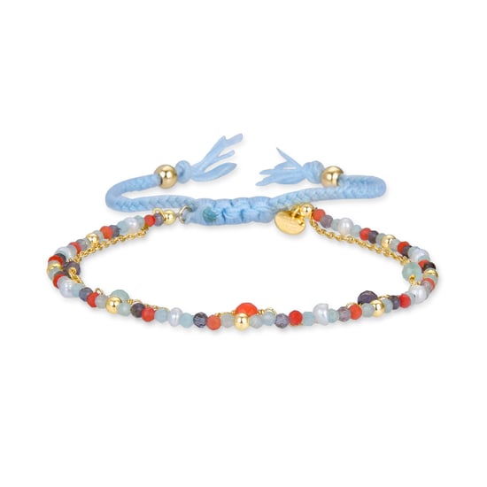 Luxenter Sterling Silber 925 Armband mit Pastellgrünem Hydrothermalquarz in 18K Gelbgold - Asvorg - Image 1