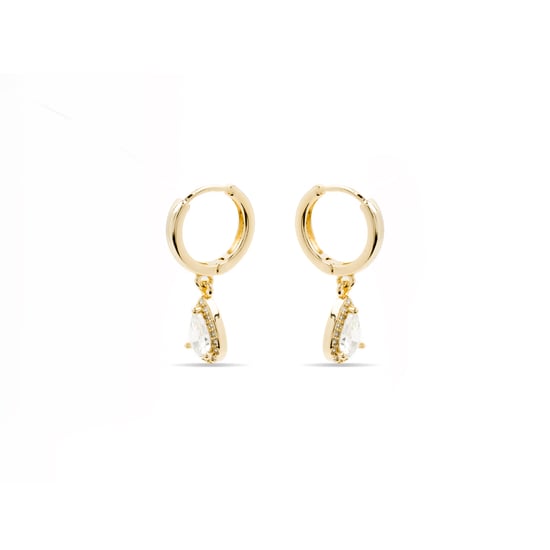 Luxenter 18k gelbgold plattierte Brillant-Zirkonia Ohrringe - Hade - Image 3