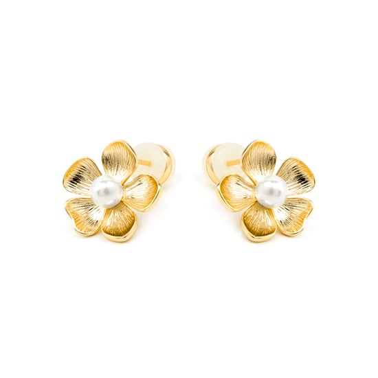 Luxenter Ohrringe mit weißen Perlen in 18k Gold - Miclaw - Image 3