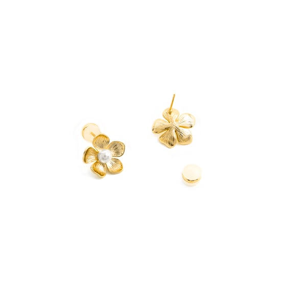 Luxenter Ohrringe mit weißen Perlen in 18k Gold - Miclaw - Image 4
