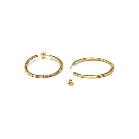 Luxenter Ohrringe mit glänzendem 18k Gold Finish Zirkonia - Macare - Image 4