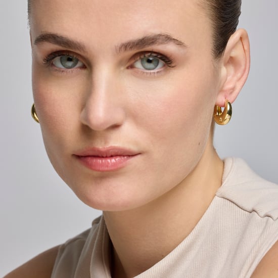 Luxenter Ohrringe mit glänzenden Zirkonia in 18k Gold - Ricia - Image 2
